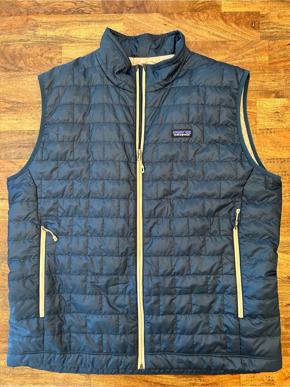 Patagonia Men’s Nano Puff Vest XXL Navy Blue Lightweight Insulated